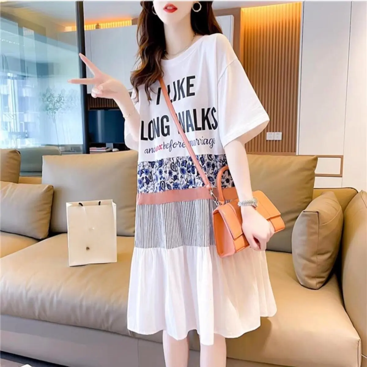 TM 89291 Dress Wanita Mini Shinika Tiered