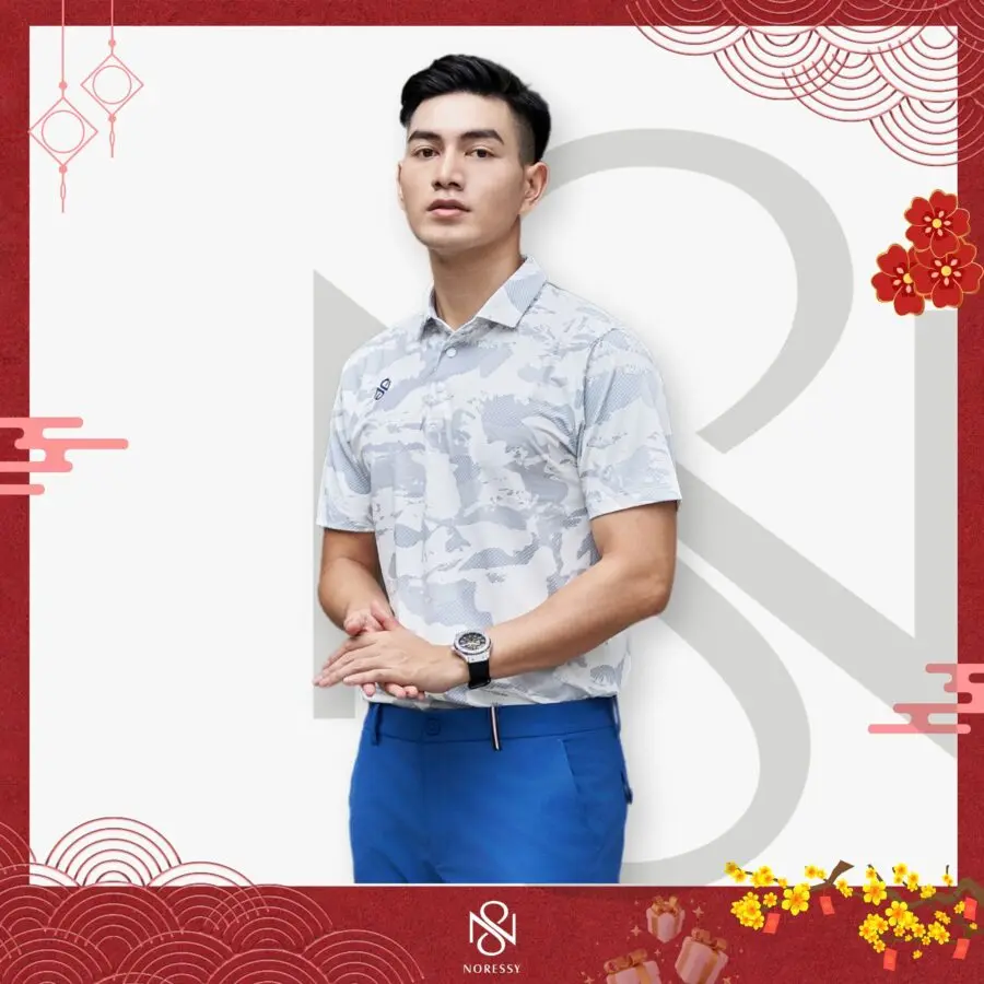 Áo Golf Nam Noressy sang trọng trang phục golf NRSPLM1036