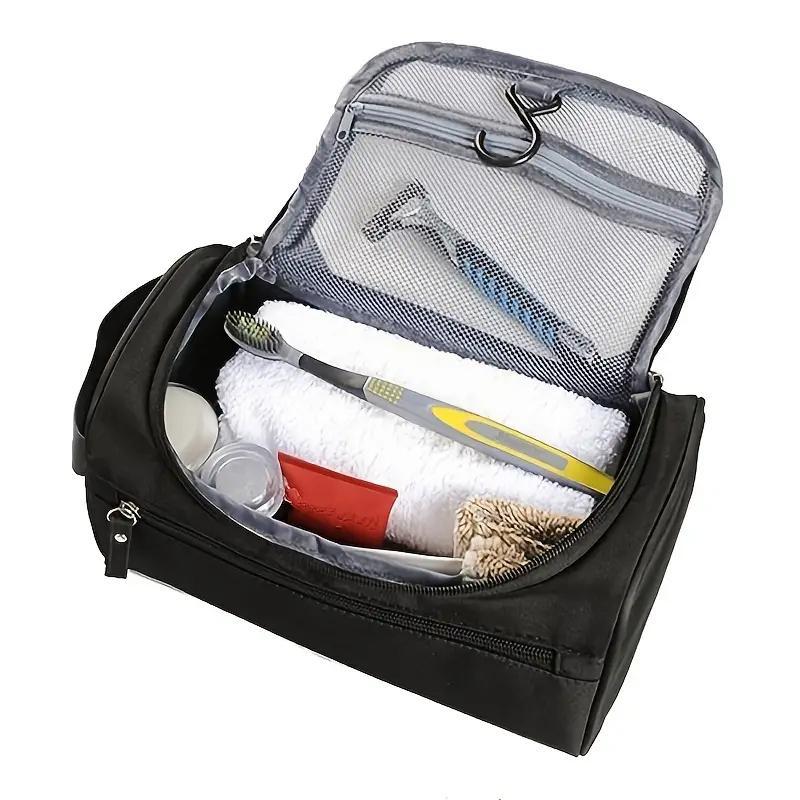 Large Capacity Waterproof Bag, Outdoor Travel Bathing Products Storage Bag with Hanging Hook, Multifunctional Travel Toiletry Bag, Unisex 3