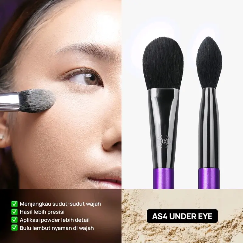 Hara Amara face brush set contour blush powder under eye 6