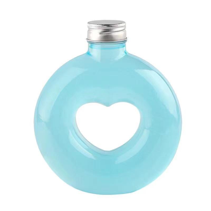 Product Introduction of 5/10pcs New Heart Water Bottle Food-graded Transparent PET Milk Tea Shop Cup Wedding Party Gift Cola Juice Drinks Bottles 500ML 21