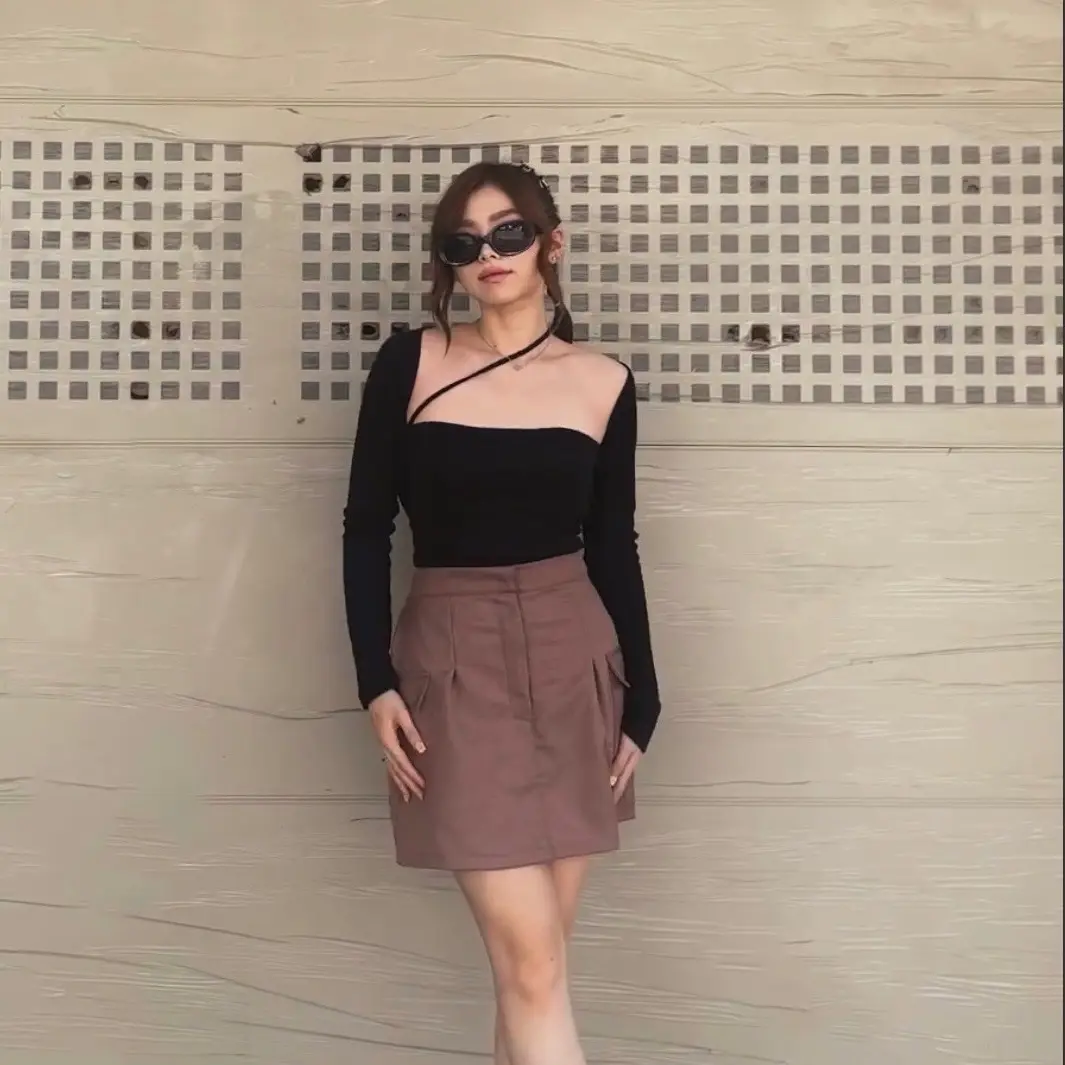 [ AUBREE ] Megan Top / Tank Top Wanita / Kardigan Wanita / Atasan Wanita Rib Crop Rompi
