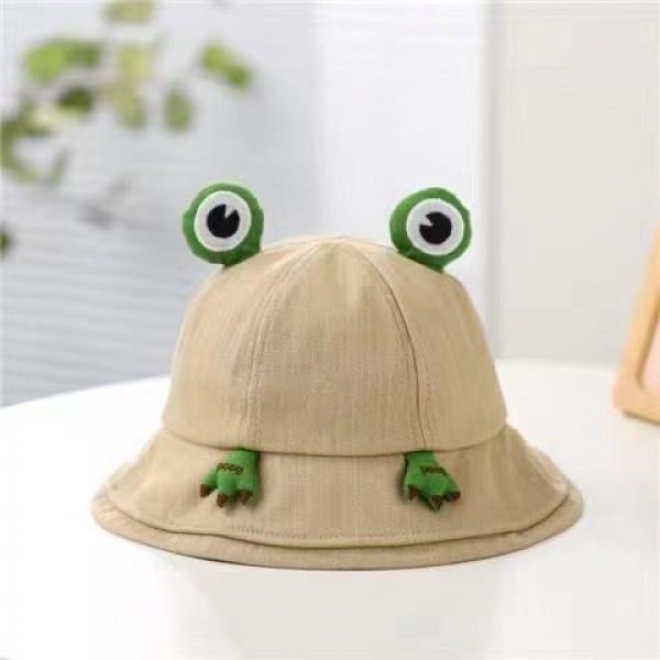 Product Introduction of Cute Frog Hat Bucket Hat Sun Protection Sun Hat All-Match Cartoon Bucket Hat Hats 4