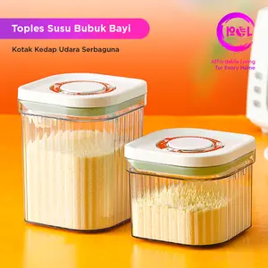 [POL] COD Toples Susu Bubuk Bayi 800ml 1200ml | Container Tempat Wadah | Kotak Penyimpanan Makanan Kedap Udara | Toples Serbaguna