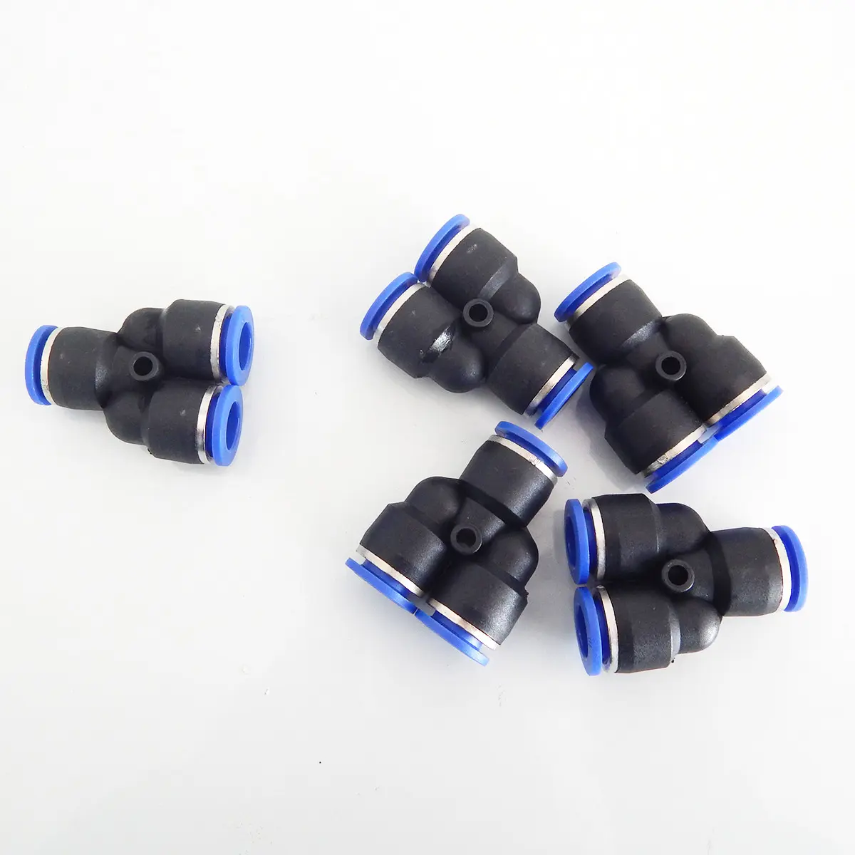 Khớp nối nhựa PY 10C, 3 ngã chữ Y, đầu nối nhanh chữ Y, nối khí nén phun sương, kích thước đa dạng