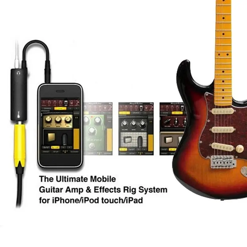 Audio Connection Cable, Guitar Audio Interface, Guitar Accessories for Mobile Phone 5