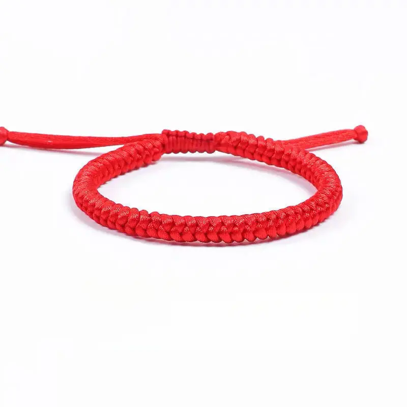 Vòng Tay Charm, Thiết Kế Nhỏ Dễ Thương, Màu Đỏ, Thích Hợp Cho Nam Và Nữ, Với Ví Dài, May Mắn vòng  tay
