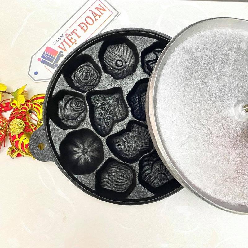 V- Khuôn Bánh Bông Lan, Bánh Thuẩn - Khuôn Chống Dính Cao Cấp Bánh rất đẹp. siêu sắc nét 1