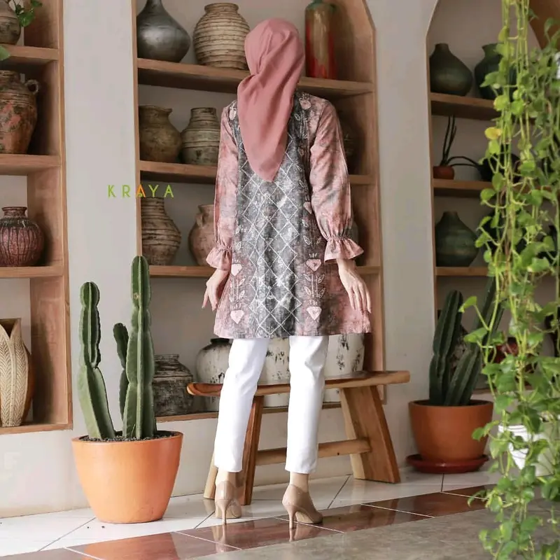 Alesha Tunic Lidya Batik Sasirangan Tunik Wanita 1