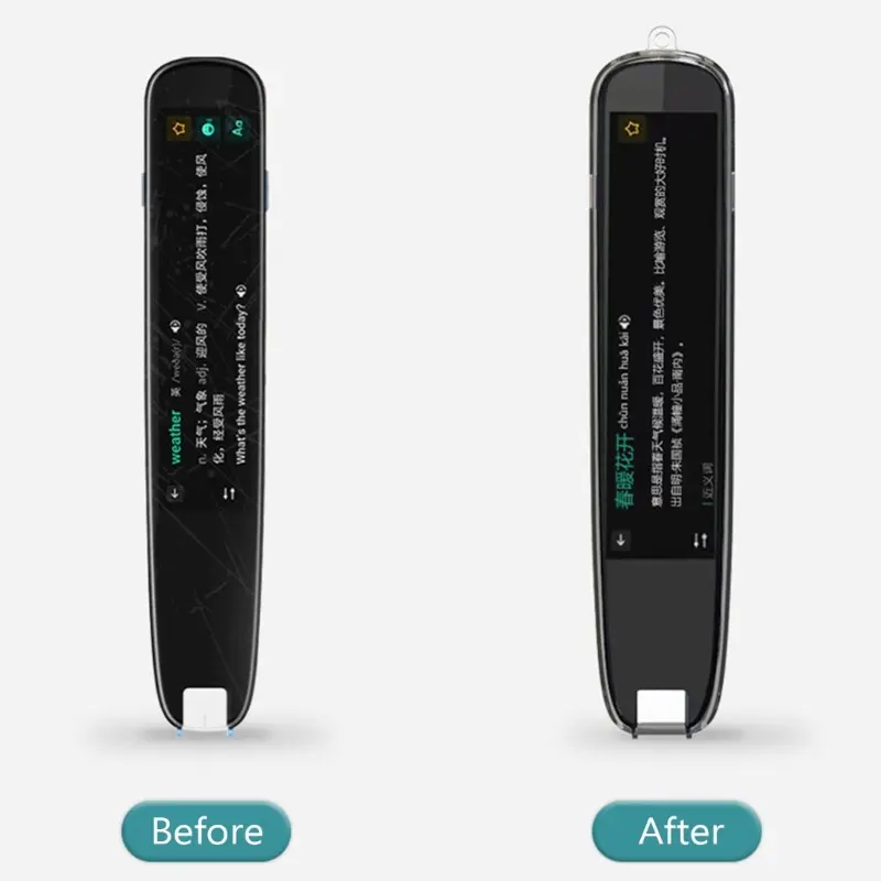 Zho Ốp TPU Trong Suốt, Cho IFLYTEK AIP S10 Bút Ngữ Thuật Túi Đựng Cầm Tay Vỏ Hộp Bảo Vệ Túi Nén 2