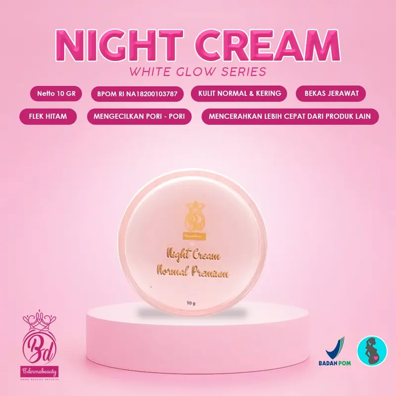 DAY & NIGHT WHITE GLOW - ECER BY BDERMABEAUTY Hitam Mencerahkan 0