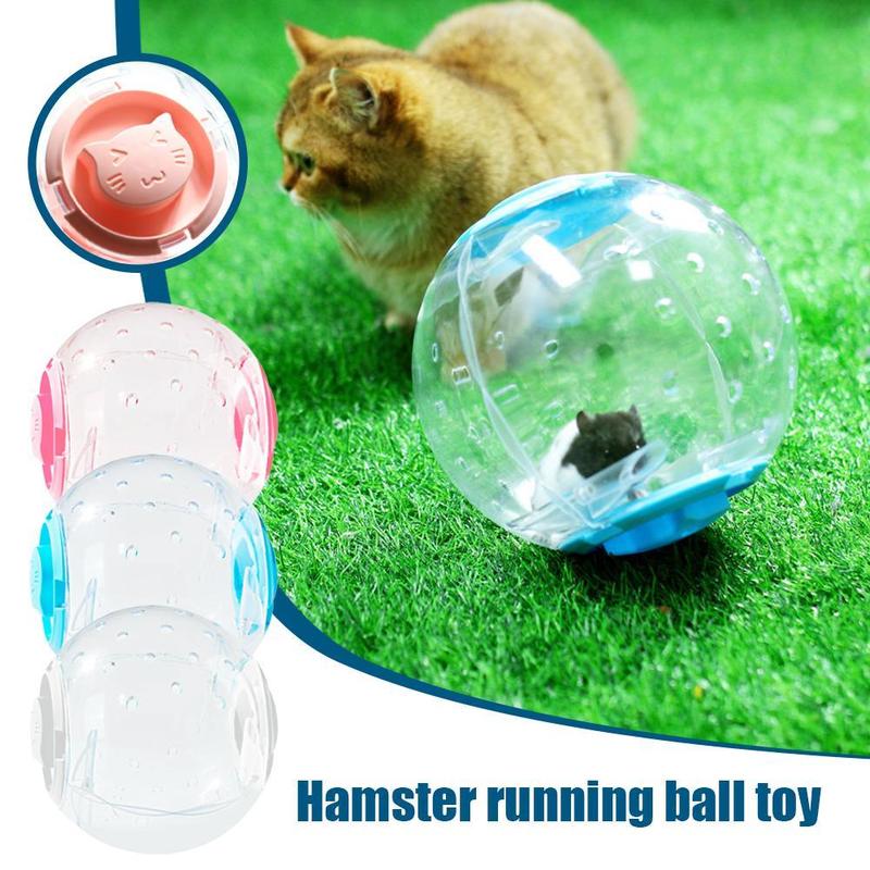 Product Introduction of Hamster Toy Ball Transparent Rolling Ball Plastic Silent Wheel Toy Running Pet P9W7 21