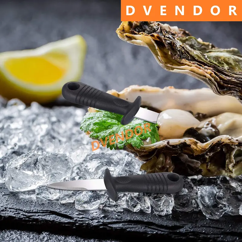 OYSTER KNIFE PISAU PEMBUKA TIRAM KERANG SHELL FISH CUNGKIL CANGKANG Besi Stainless 5
