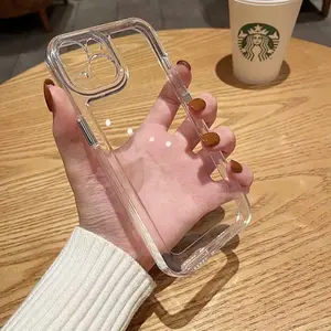 Softcase Clear Casing Case For iPhone 11 13 XR 15 16 14 12 Pro Max XS Max 7 8 Plus SE 2020 2022 Anti Crack Bening Silikon Transparan Cover Space TPU 2mm Shockproof