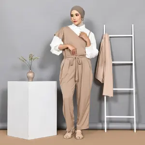 Mybamus X Evazulaeva Eva Jumpsuit Overall Baju Kodok Celana Panjang Wanita Hitam Katun