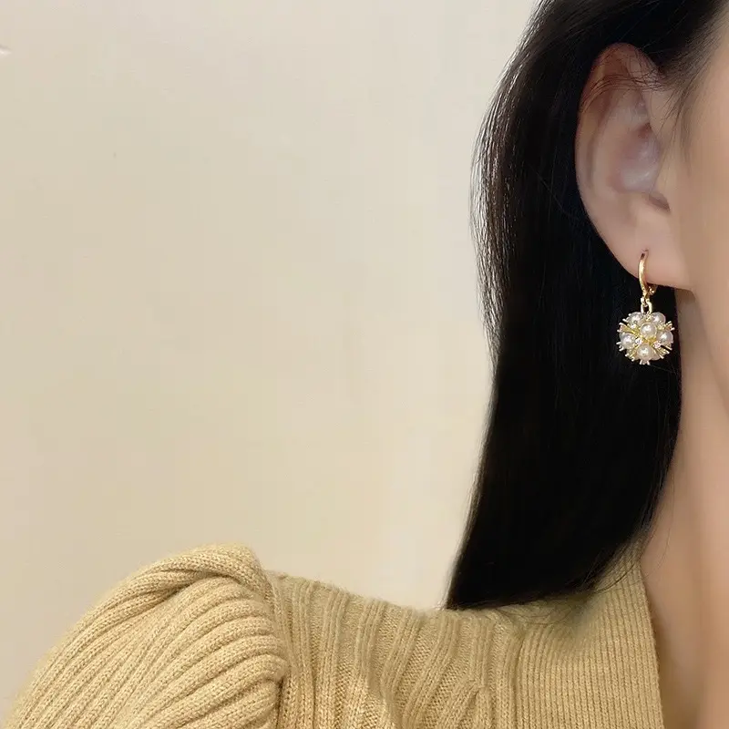 AT64 -- Anting gaya eksplosif temperamen selebriti internet Earrings 1