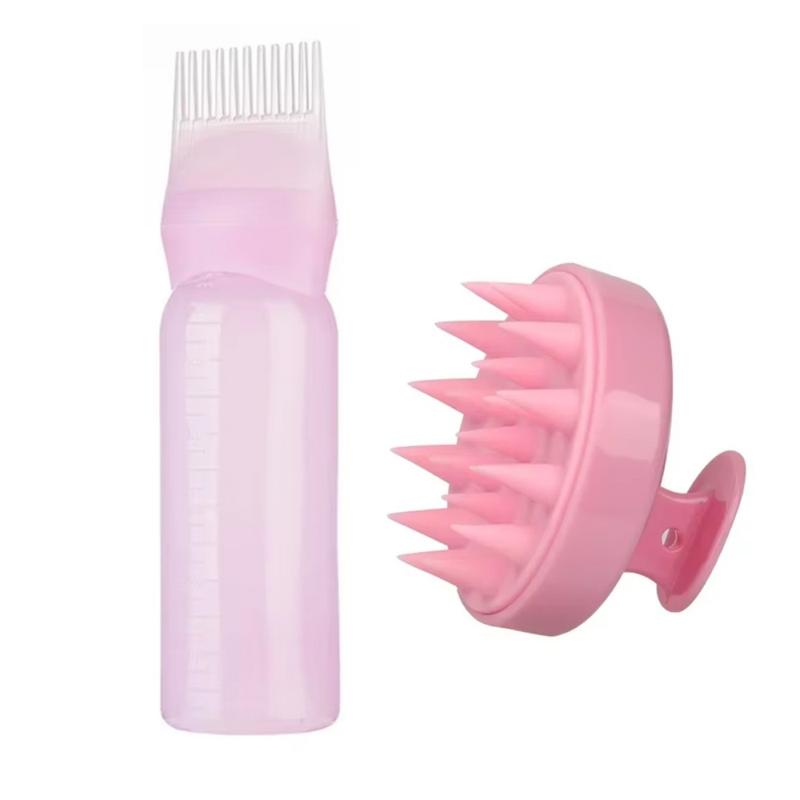 Product Introduction of 160ML Hair Dye Applicator Bottles Portable Hair Roots Massager Plastic Dyeing Shampoo Bottle Oil Comb Brush Hair Coloring Tools 18