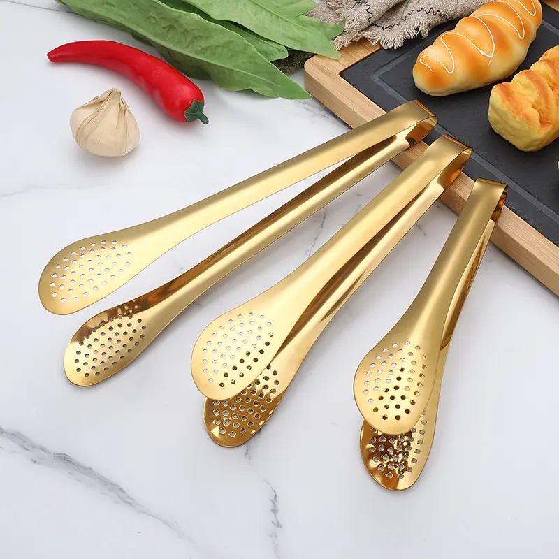 Stainless steel clips kitchen baking bread clips outdoor barbecue kitchenware hotel buffet steak clips