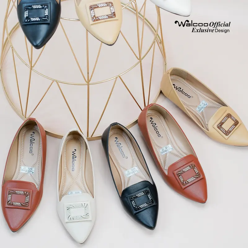 WALCOO TREEX Sepatu Flatshoes Wanita Formal dan Kasual 0