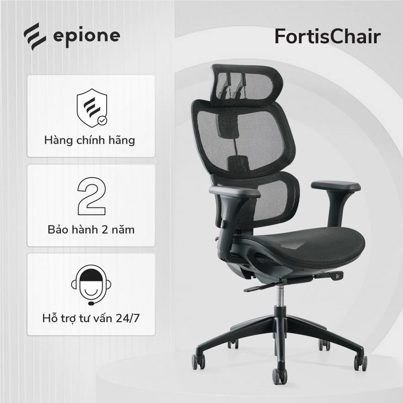 Ghế công thái học Epione FortisChair Màu đen