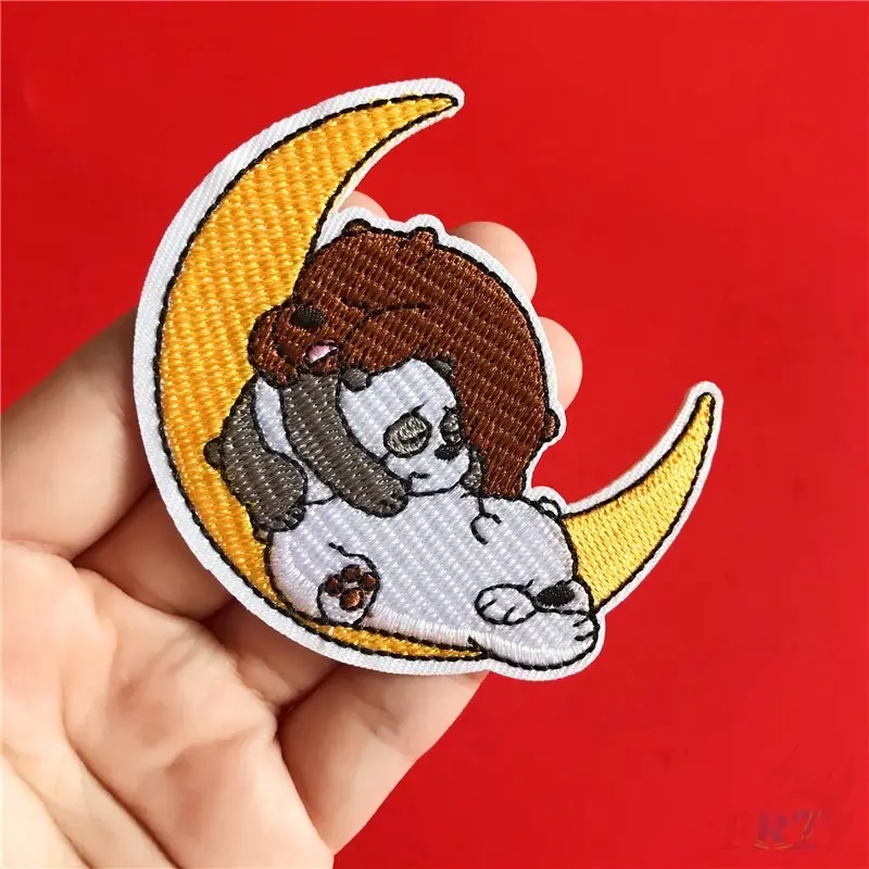 Sticker patch vải ủi thêu hình anh em nhà gấu Chúng tôi đơn giản là gấu 7