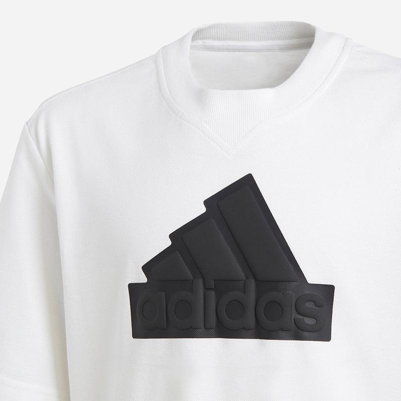 Áo Thun Trẻ Em Adidas Future Icons Logo Piqué - Trắng - IK9328 3