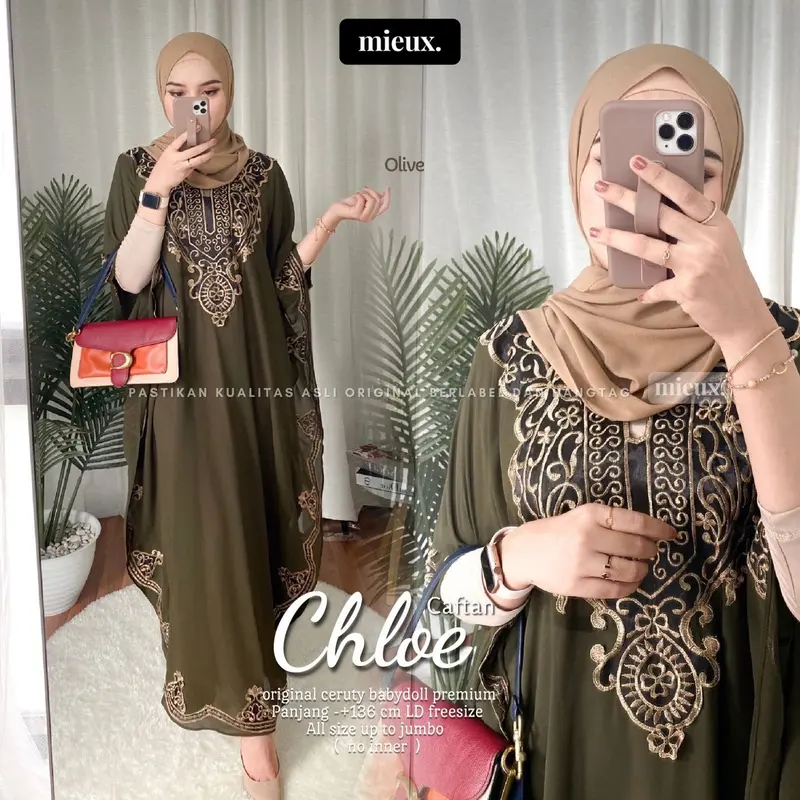 CHLOE EMILIA CHAO KAFTAN Bordir No Inner Premium 3