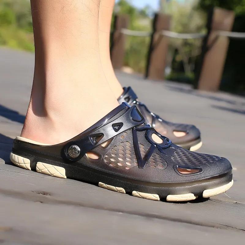 Product Introduction of Mens Shoes Breathable Non-slip Sandals Outdoor Slippers Fashion Casual Beach Shoes 5