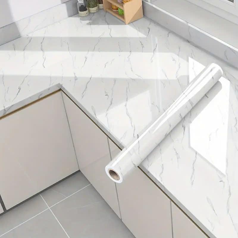 Cuộn 3 mét dán bàn , bếp , dán nhà tắm , dán tường vân đá- Dcal THP tráng nhôm dày dặn khổ 60cm