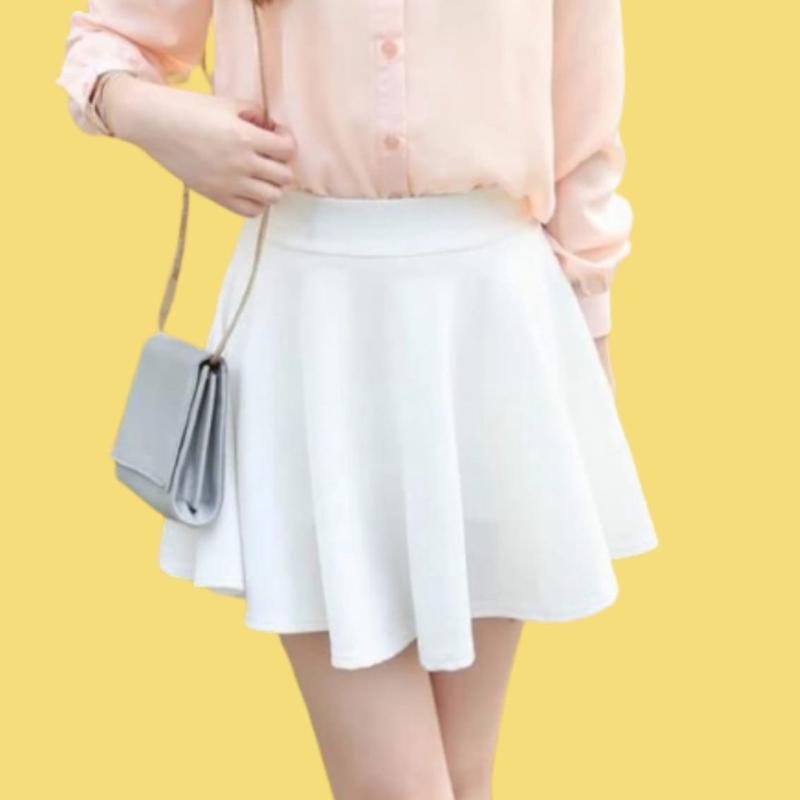rok pendek/rok pendek wanita/rok senam pendek/rok wanita terbaru/rok korea Formal Panjang Scuba Variasi Santai Mini 6