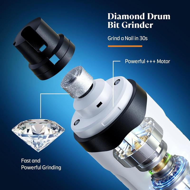 Pet Nail Drill, 1 Box Pet Nail Trimmer with LED Light & Accessories, USB Rechargeable Pet Nail Clipper, Dog & Cat Grooming Supplies 6