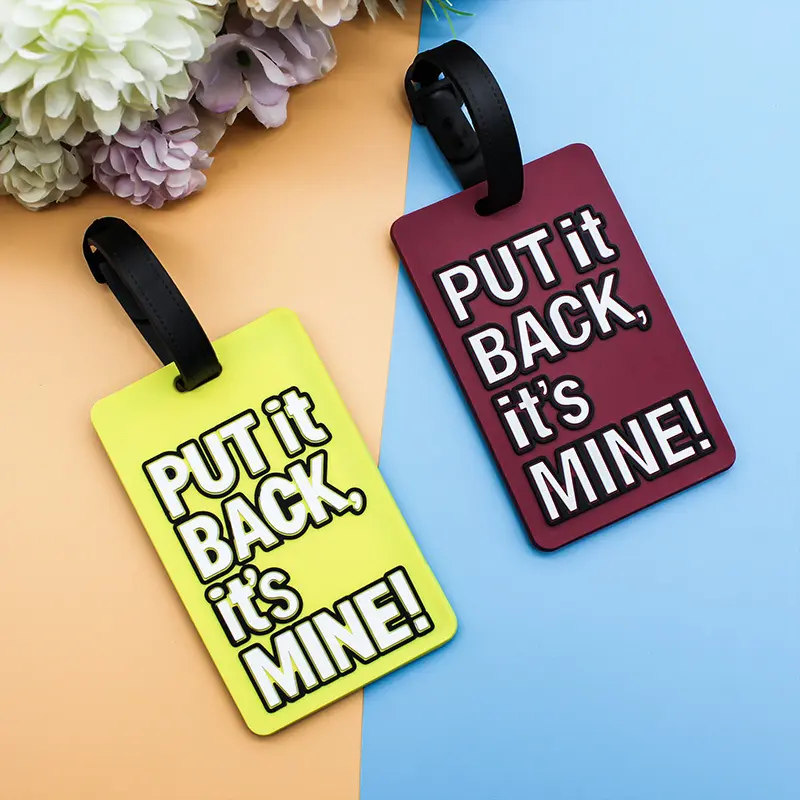 Thẻ Hành Lý, Chữ Cái Tiếng Anh Mới, Chất Liệu PVC Mềm, Hình Dạng Ba Chiều Thời Trang, Thích Hợp Cho Vali Và Vali, Thẻ Chống Thất Lạc