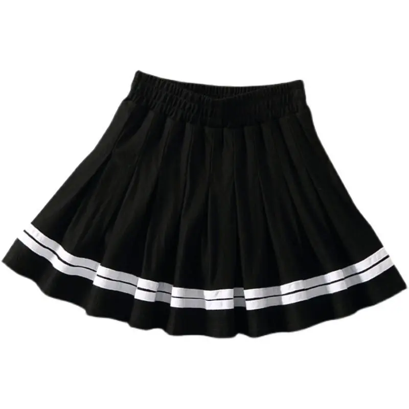 Angugu-Bộ Đồ Hải Quân Cho Bé Gái, Váy Xếp Ly Chống Trượt, Quần Culottes Mỏng Mùa Hè Cho Trẻ Em, Mùa Xuân Và Mùa Thu 3