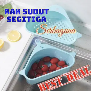 Rak Saring Segitiga Sudut Wastafel