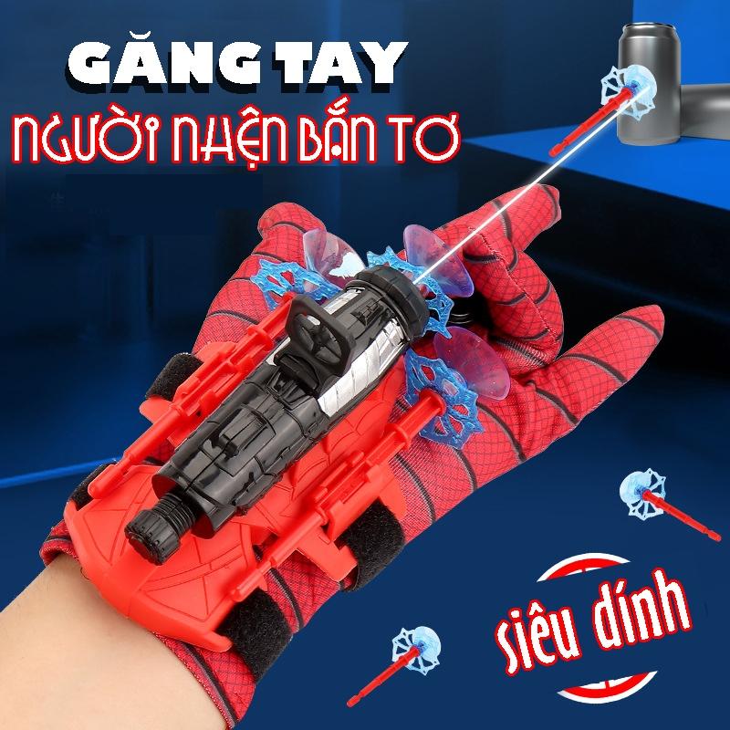 Đồ Chơi Găng Tay Người Nhện Bắn Tơ SpiderMan Độc Đáo Có Giác Hút Dính Đồ Vật Siêu Ngầu ,Toy Cho Bé