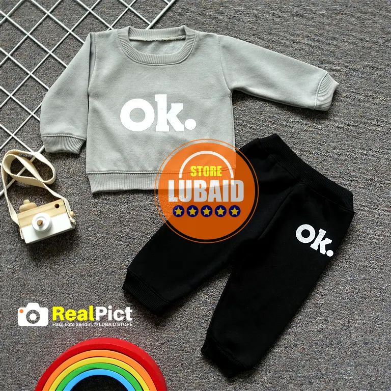 [SJK-RF12] LUBAID STORE, Setelan Sweater Fleece Anak 1 - 2 Tahun, Jaket Bayi RED FOREST OK, Outfit Hangat Lengan Panjang Balita Laki-Laki dan Perempuan, Motif Cewek Cowok, Anti Dingin untuk Musim Hujan, Termurah Terlaris Original, Lembut Adem Berkualitas 5