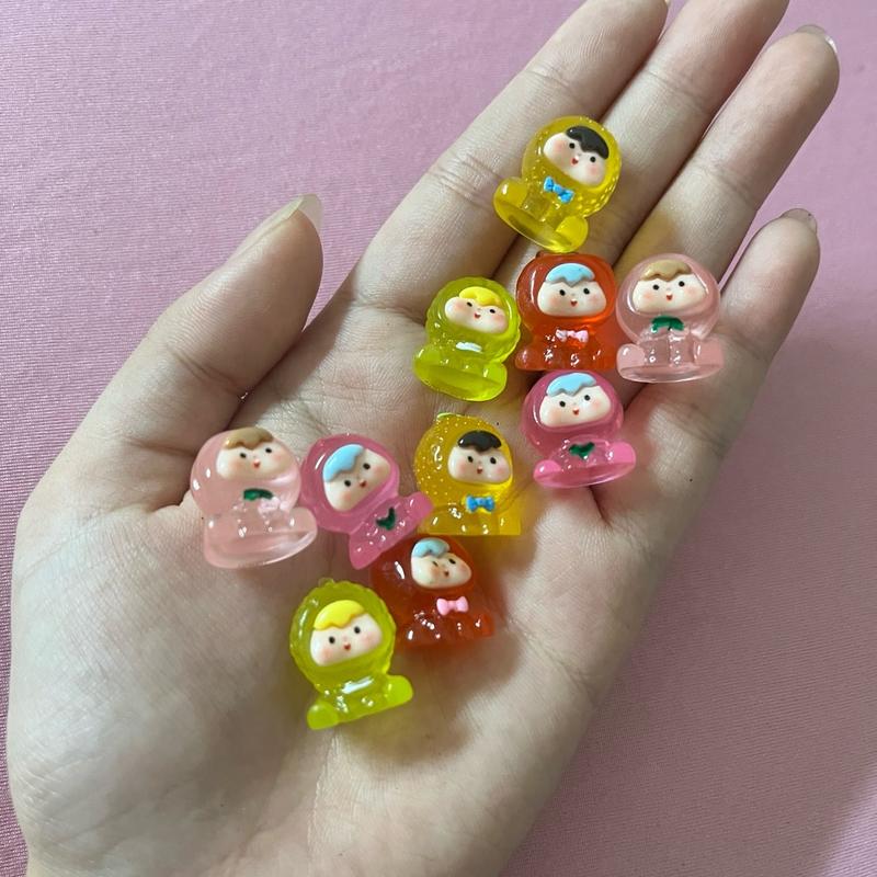 Tự xé -Set 50 túi mù nhân phẩm mẫu MOI TRÁI CÂY mini 3D dạng tròn có PHÁT SÁNG