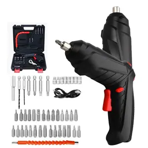 (Original) Mesin Obeng Bor Cordless Screwdriver 3.6V Multifunction Electric Nirkabel 9MM Toolbox 48 PC Set