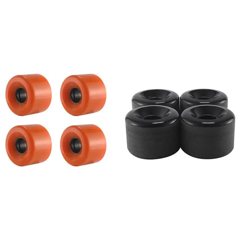 4 PCS Skateboard Wheels Elastic PU Wearable Flexible Durable 65X45 PU Skateboard Wheels Sports