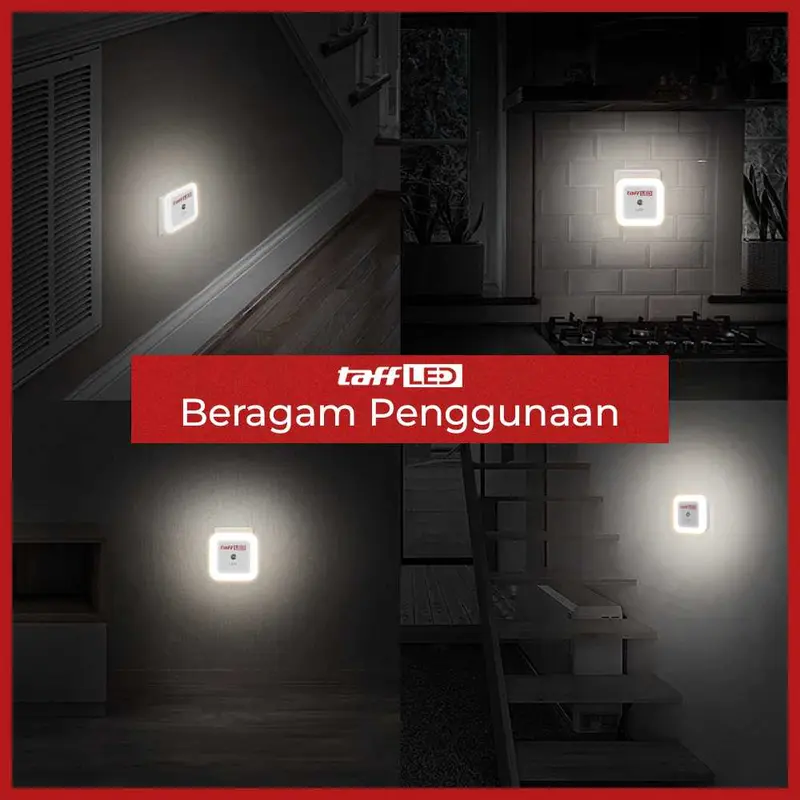 Lampu Tidur LED EU Plug Sensor Cahaya Cool White 250V 0.5W - L200 3