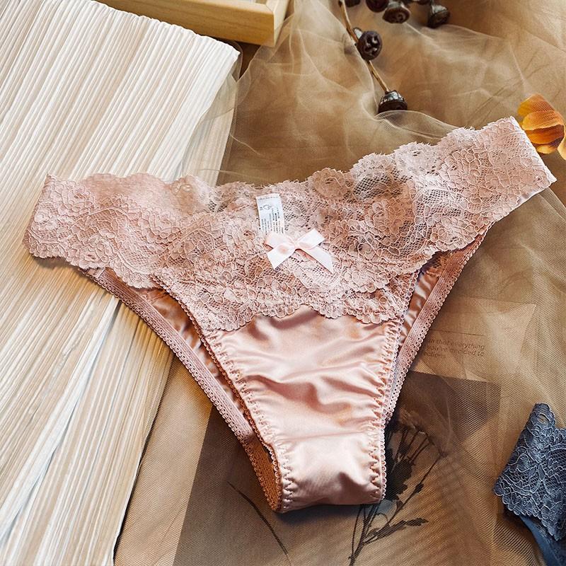 Quần Lót Pink Play Ren Cạp Thấp Cao Cấp P394 5