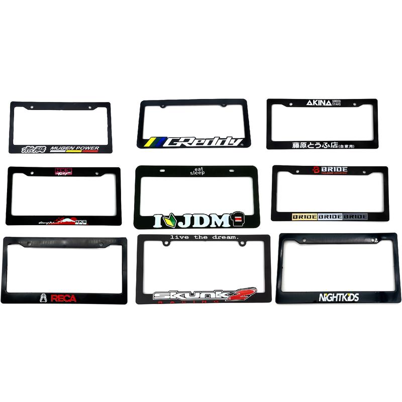 Spot Goods COD 1PCS Car License Plate Frame Standard ABS JDM Style For Decoration Auto Number Plate Frame 1