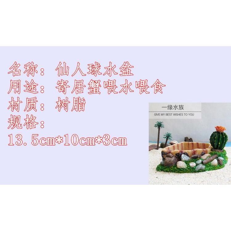 Product Introduction of Bowl Food Dish Hermit Crab Turtle Pet Special Water Basin Bathtub Breeding Tank Landscaping Reptile Products Two Pieces 23