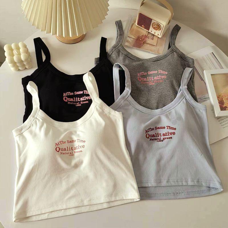 Áo Vest Hai Dây In Hình, Thiết Kế Cô Gái Nóng Bỏng Dễ Thương Và Gợi Cảm, Dành Cho Nữ, Có Thể Mặc Bên Trong Hoặc Mặc Ngoài, Có Đệm Ngực, Áo Sơ Mi Cơ Sở Bó Sát Không Tay Sành Điệu, Thích Hợp Cho Mùa Hè, Năm 2023, HK 2