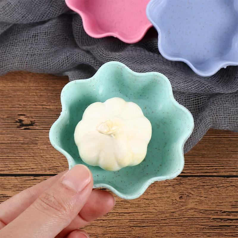 Đĩa Khai Vị, Đĩa Gia Vị, Bát Mini, Chất Liệu Rơm Lúa Mì Và PP Gia Dụng, Hình Trái Tim Và Hoa Thân Thiện Với Môi Trường, Đồ Dùng Nhà Bếp, Thích Hợp Cho Bộ Đồ Ăn, Nhẹ, Thân Thiện Với Môi Trường 3
