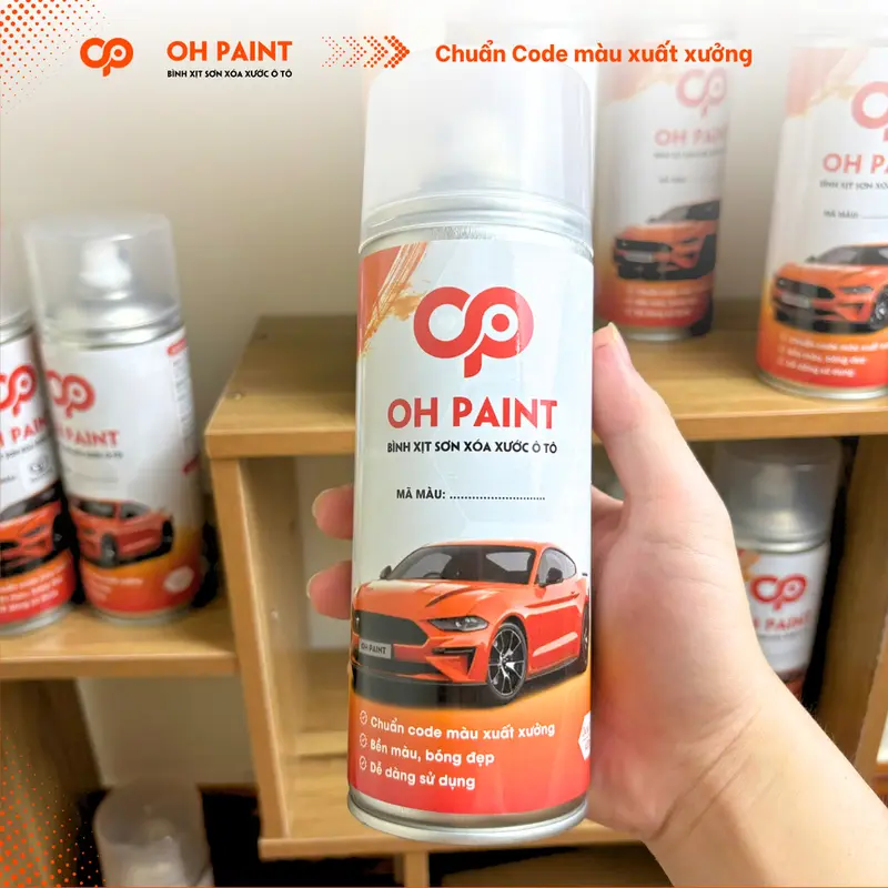 Sơn Xịt Xóa Vết Xước OH PAINT dùng cho xe MAZDA CX-5 Màu XANH ĐEN Code 42M - DEEP CRYSTAL BLUE Cao Cấp 3