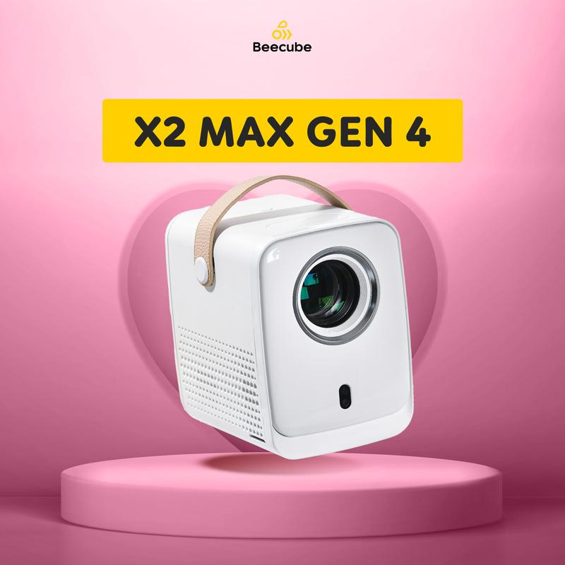 [ BEECUBE LIVE ] Máy Chiếu Mini Cao Cấp Beecube X2 Gen 4 - Full HD - Bảo Hành 1 Đổi 1 Trong 12 Tháng, Máy Chiếu Tích Hợp Âm Thanh Projector Xem Phim