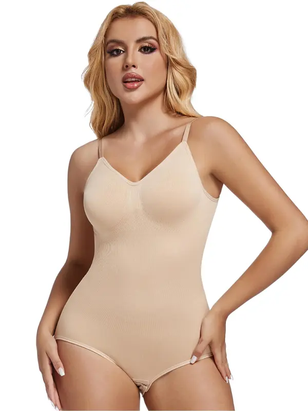 Women's Backless Shapewear Bodysuit, High Stretch Seamless Tummy Control Shaper, Tummy Tuck Corset Bodysuit for Daily Wear, Ladies Shapewear for All Seasons 8