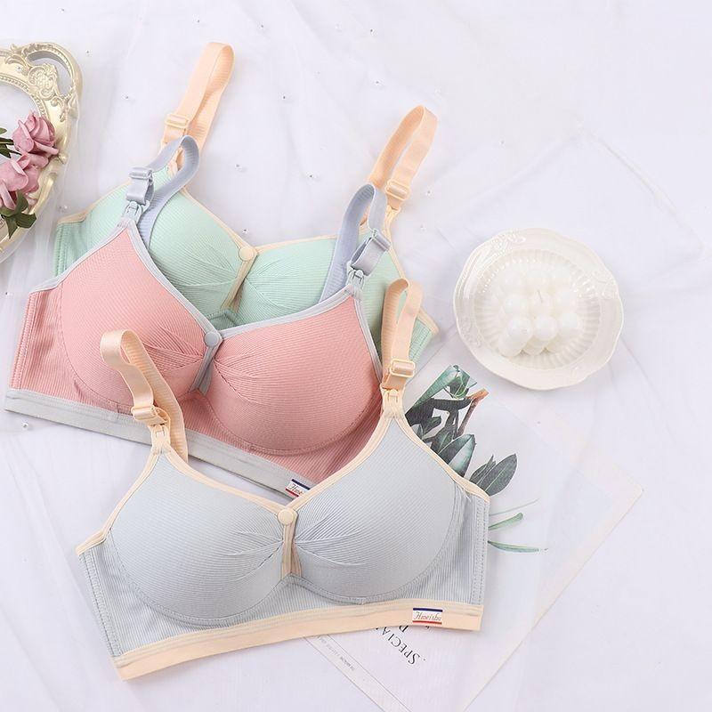 Áo Lót Bầu Và Cho Con Bú Larosa Cotton Nâng Ngực Có Cúc Mở Ngang Thuận Tiện Bé Ti Bigsize LA123A
