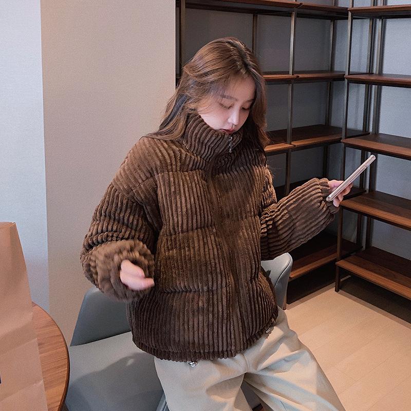 Áo phao nhung tăm siêu dày _ siêu ấm _siêu hót trend dành cho nữ hàng Quảng Châu cao cấp